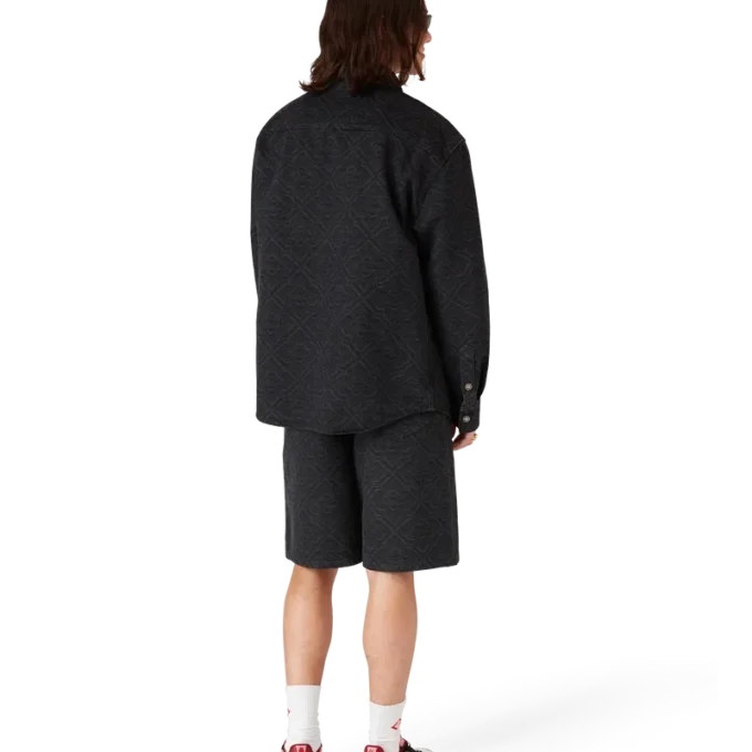 Shorts en denim Monogram au motif laser