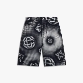 Shorts en denim Monogram nacré