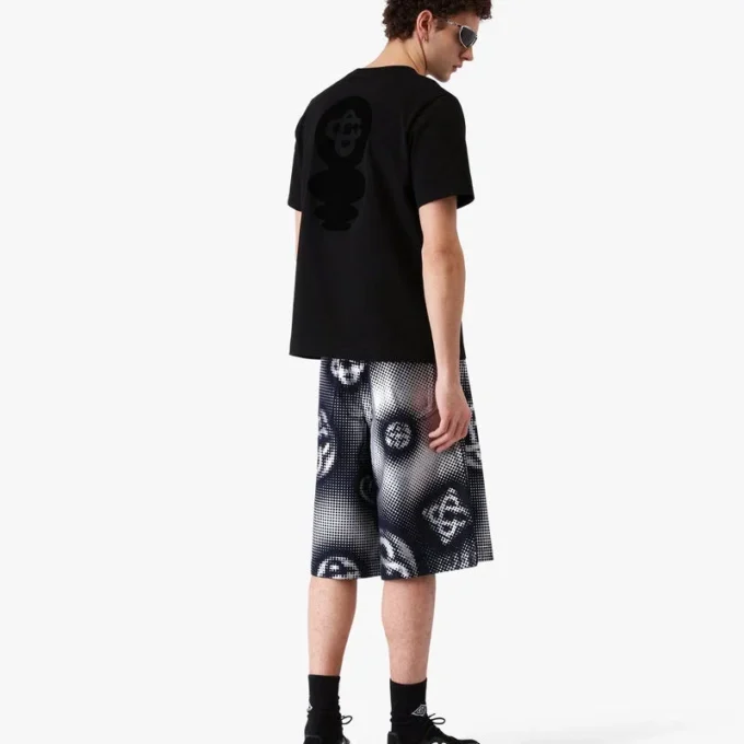 Shorts en denim Monogram nacré Shorts en denim Monogram nacré