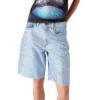 Shorts en denim orné de cristaux Shorts en denim orné de cristaux