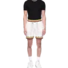 Shorts en dentelle à chevrons