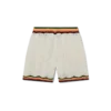 Shorts en dentelle à chevrons