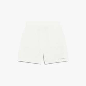 Shorts en maille blanche