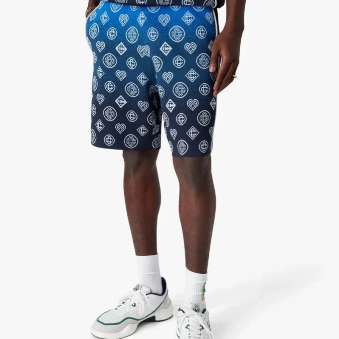 Shorts en maille à motif Monogram dégradé Shorts en maille à motif Monogram dégradé