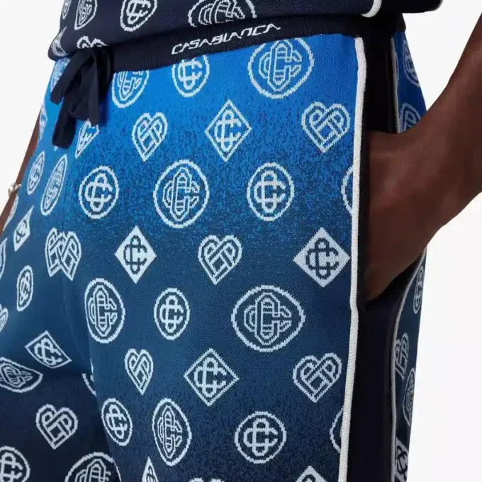 Shorts en maille à motif Monogram dégradé Shorts en maille à motif Monogram dégradé