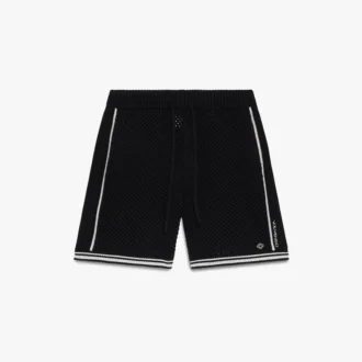 Shorts en maille noire