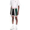 Shorts en maille rayée