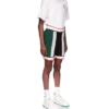 Shorts en maille rayée