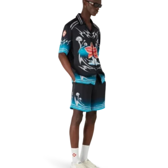 Shorts en satin de soie Blades