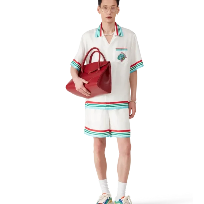 Shorts en soie Casa Way World Series Shorts en soie Casa Way World Series