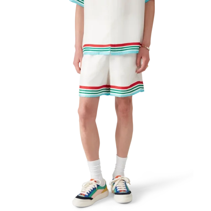 Shorts en soie Casa Way World Series Shorts en soie Casa Way World Series