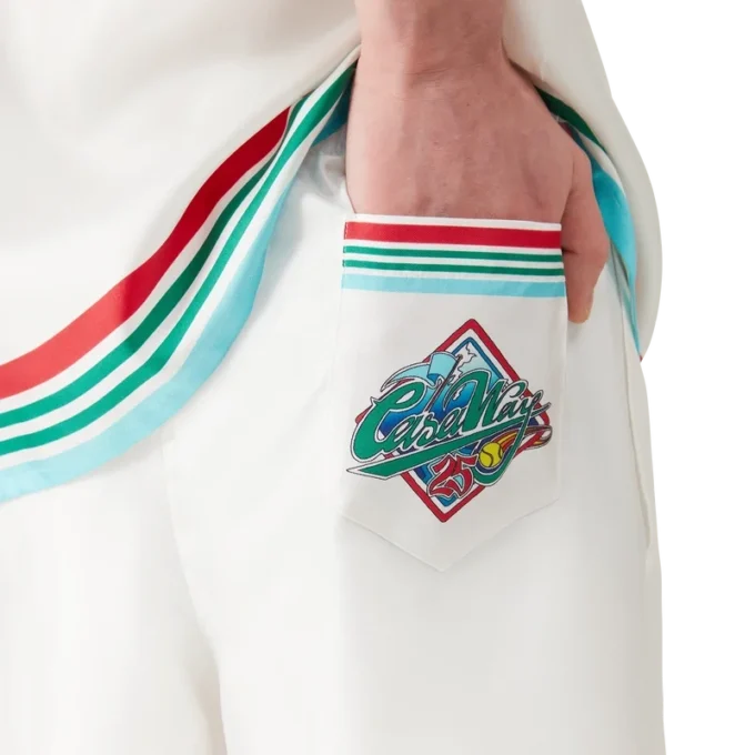 Shorts en soie Casa Way World Series Shorts en soie Casa Way World Series