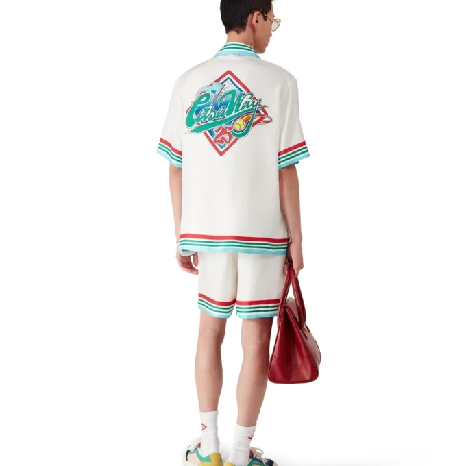 Shorts en soie Casa Way World Series Shorts en soie Casa Way World Series