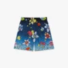 Shorts en soie Collage D&rsquo;icones Graphiques