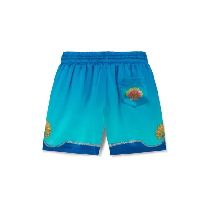 Shorts en soie Coquillage Colora Shorts en soie Coquillage Colora