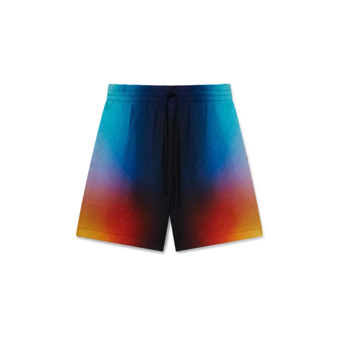 Shorts en soie dégradé Shorts en soie dégradé