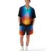 Shorts en soie dégradé Shorts en soie dégradé