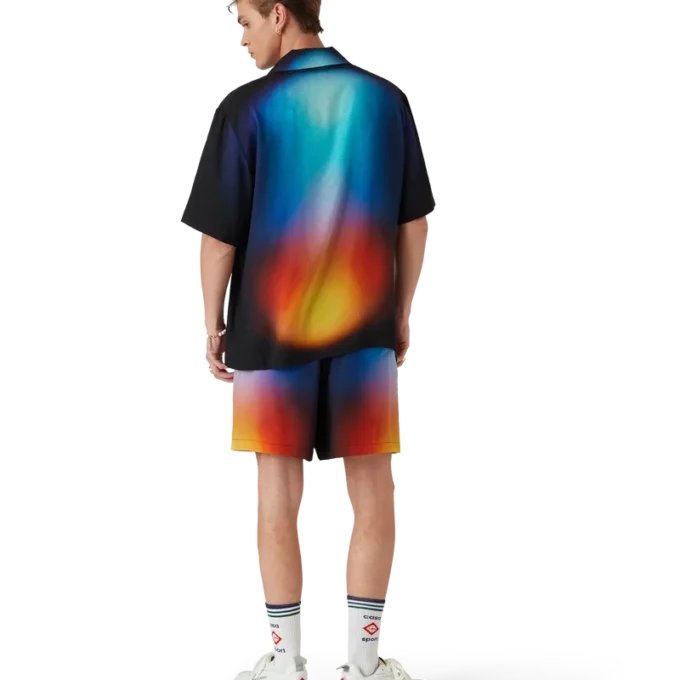 Shorts en soie dégradé Shorts en soie dégradé
