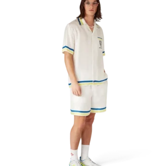 Shorts en soie Flaming Tennis Club Icon