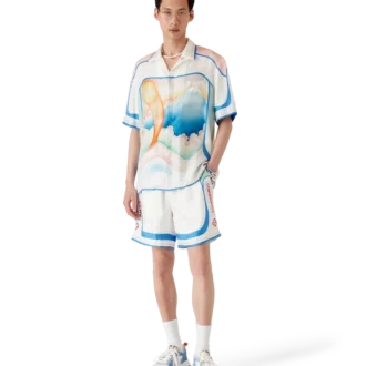 Shorts en soie Fuji Dream