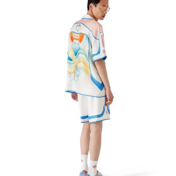 Shorts en soie Fuji Dream Shorts en soie Fuji Dream