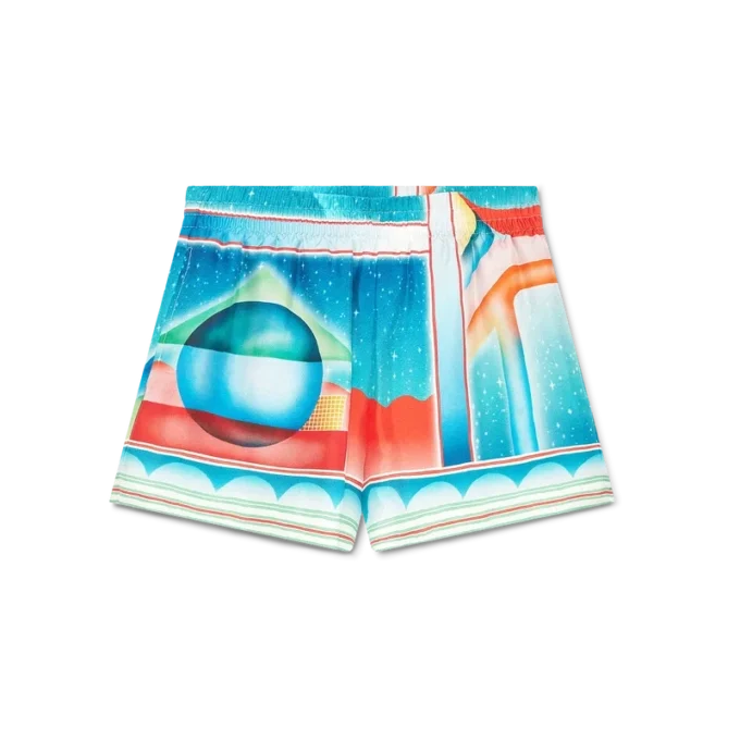 Shorts en soie Galaxy Court Shorts en soie Galaxy Court