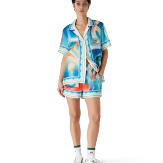 Shorts en soie Galaxy Court