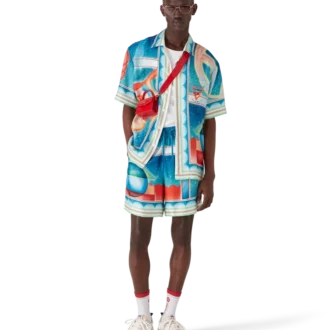 Shorts en soie Galaxy Court
