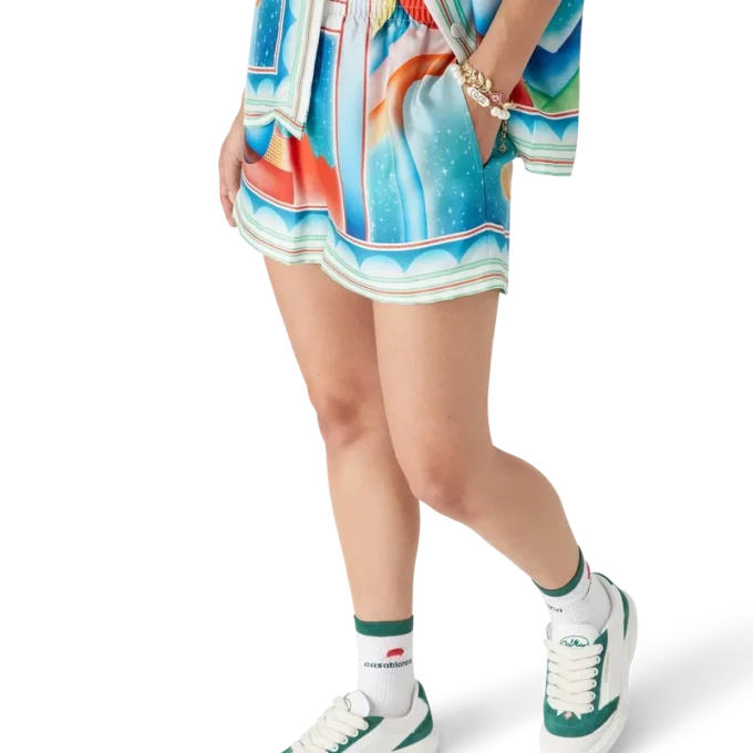 Shorts en soie Galaxy Court Shorts en soie Galaxy Court