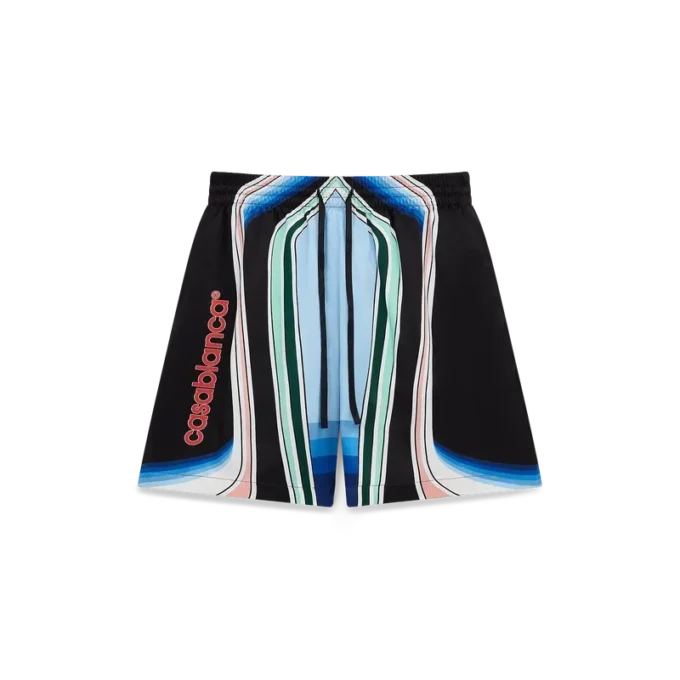 Shorts en soie Graphic Mountain Shorts en soie Graphic Mountain