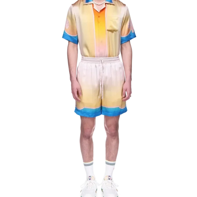Shorts en soie L’arc Colora Shorts en soie L’arc Colora