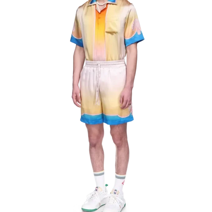 Shorts en soie L’arc Colora Shorts en soie L’arc Colora