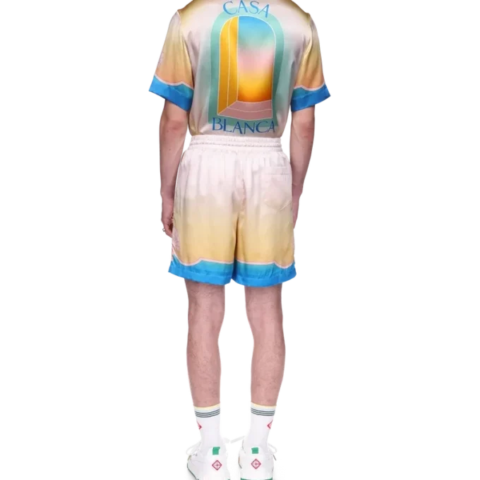 Shorts en soie L’arc Colora Shorts en soie L’arc Colora