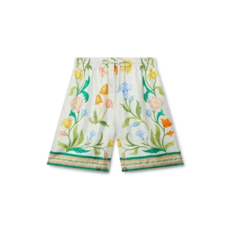 Shorts en soie L&rsquo;arche Fleurie