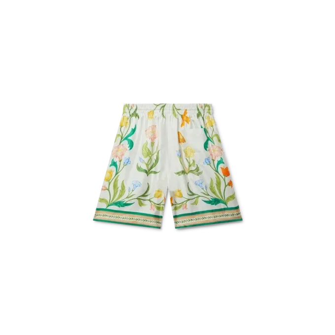 Shorts en soie L’arche Fleurie Shorts en soie L’arche Fleurie
