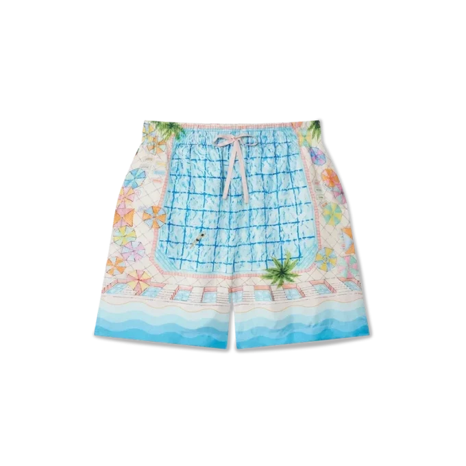 Shorts en soie Le Plongeon Shorts en soie Le Plongeon