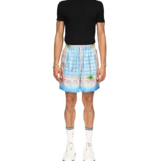 Shorts en soie Le Plongeon