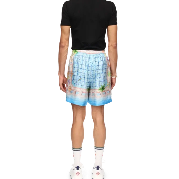 Shorts en soie Le Plongeon Shorts en soie Le Plongeon