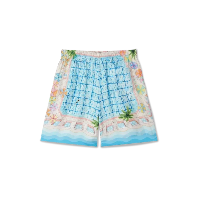 Shorts en soie Le Plongeon Shorts en soie Le Plongeon