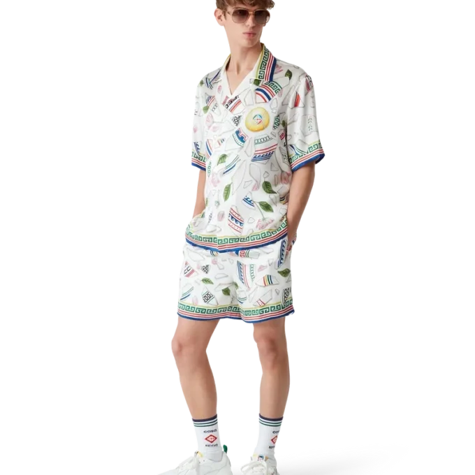 Chemise en soie à manches courtes Le Vase Brise