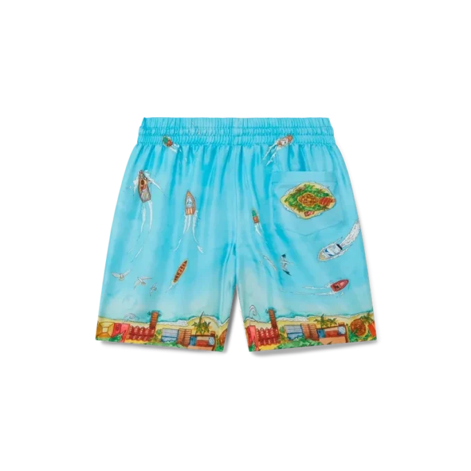 Shorts en soie Maison Sur Piloti Shorts en soie Maison Sur Piloti