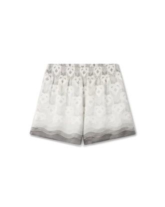 Shorts en soie Monogram Heart dégradé