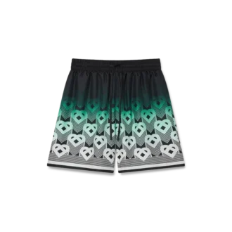 Shorts en soie à motif Monogram dégradé Shorts en soie à motif Monogram dégradé