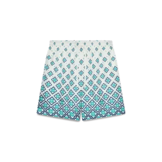 Shorts en soie à motif Monogram dégradé Shorts en soie à motif Monogram dégradé