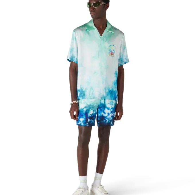 Shorts en soie Surf Lotus Shorts en soie Surf Lotus