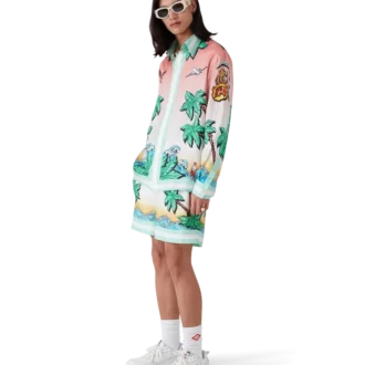 Shorts en soie Tennis Club