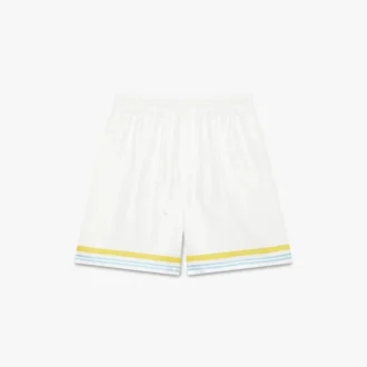 Shorts en soie « Tennis Landscape »