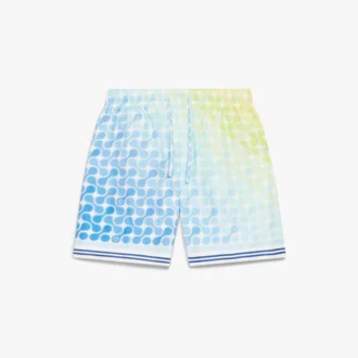 Shorts en soie Tennis Tile