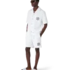 Shorts en tissu éponge blanc