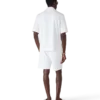 Shorts en tissu éponge blanc